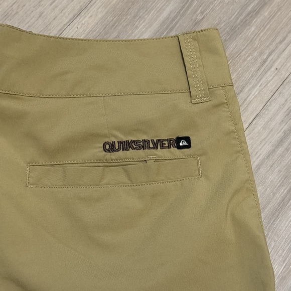 Quiksilver Amphibians Board Shorts Men's 29 Brown Logo Hook Loop Snap Pockets - Picture 4 of 7